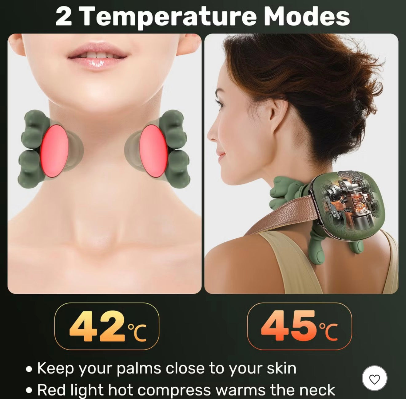 Mini Masajeador de Cuello con Diseño Ergonómico