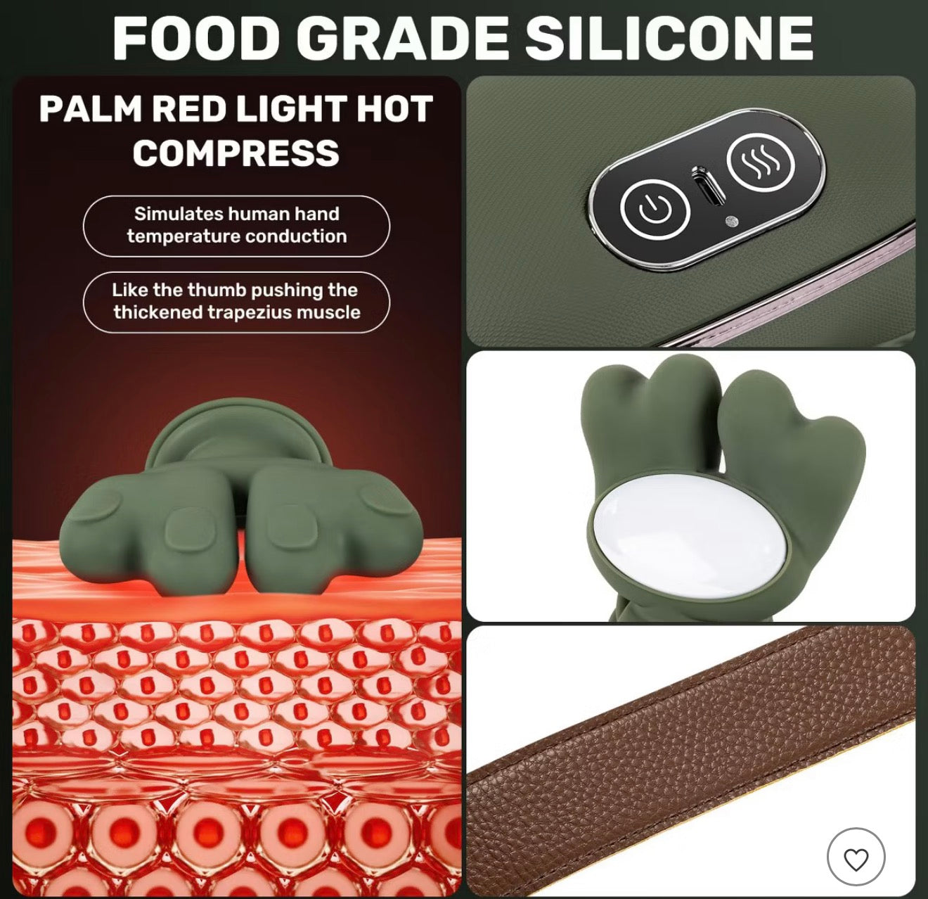 Mini Masajeador de Cuello con Diseño Ergonómico